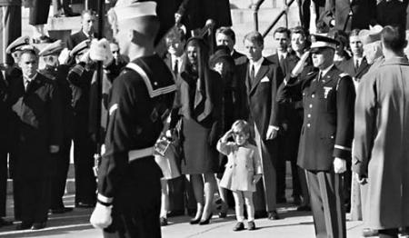 A son's salute: John F. Kennedy Jr. saluting his father’s casket on Nov. 25, 1963. Photo by Stan Steams/Corbis